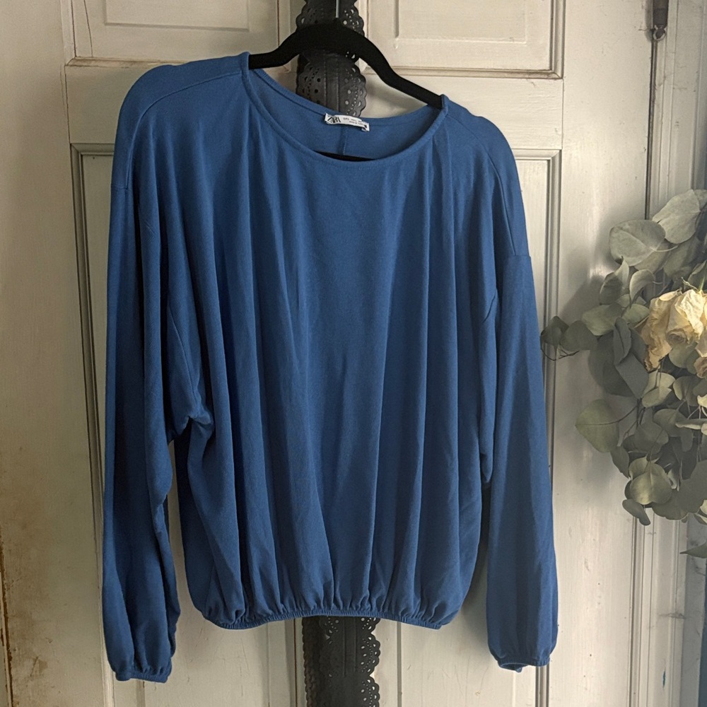 Zara Blue Blouse